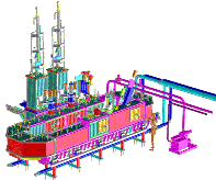 So-called ribbon-growth-on-substrate (RGS) industrial processing machinery for cost-effective sicilium wafer processing for making PV-cells. © ECN, Petten, the Netherlands.